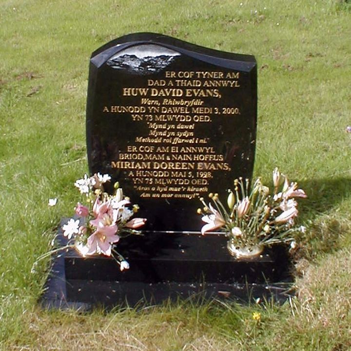 Snowdonia Slate and Stone Gravestone Engraving